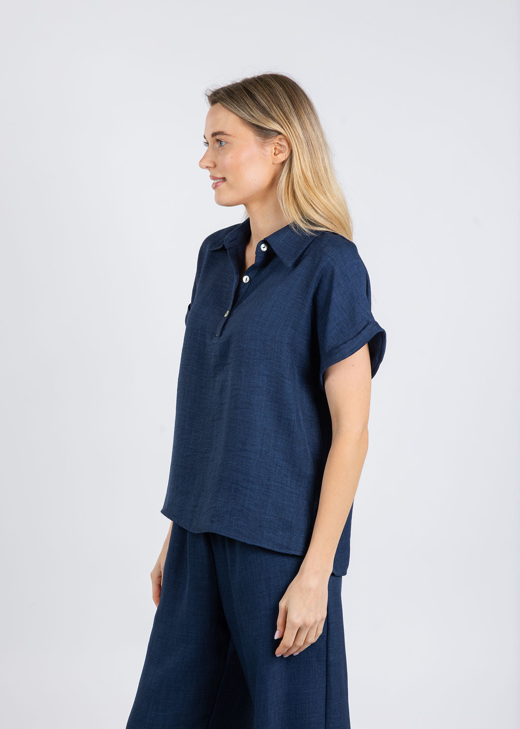 Nally & Millie Ariel Polo in Blue Night available at Barbara Katz