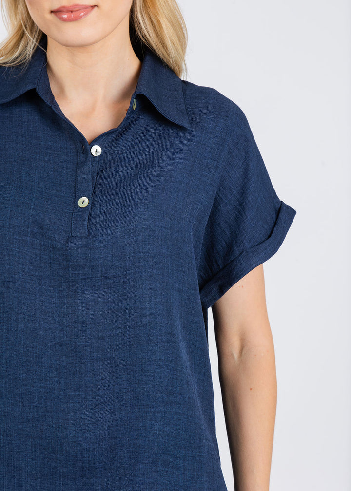 Nally & Millie Ariel Polo in Blue Night available at Barbara Katz