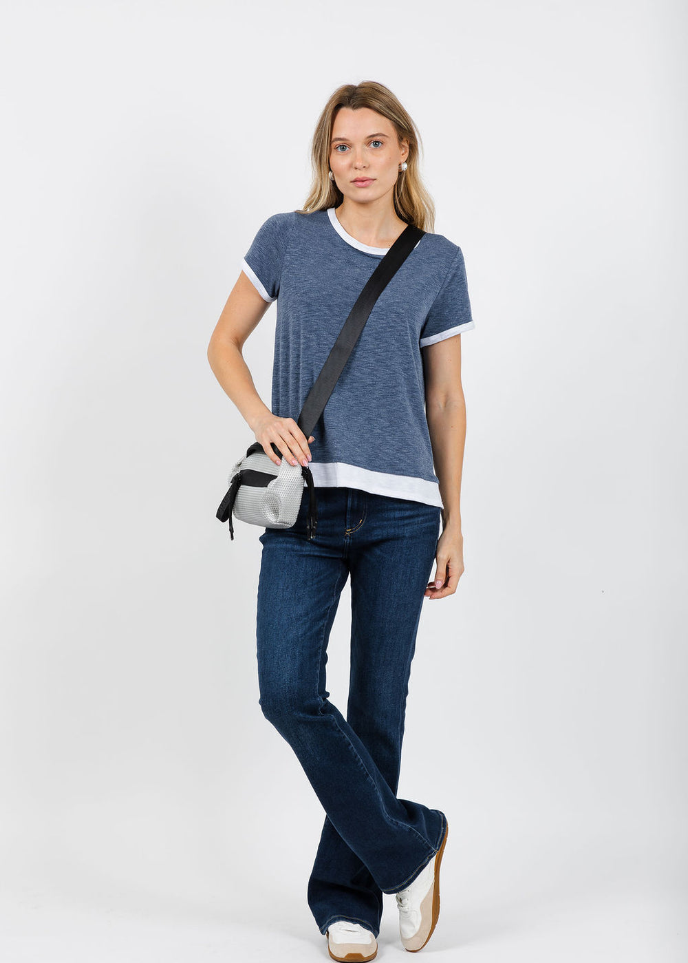Nally & Millie Leah Layered Tee - Seaport available at Barbara Katz