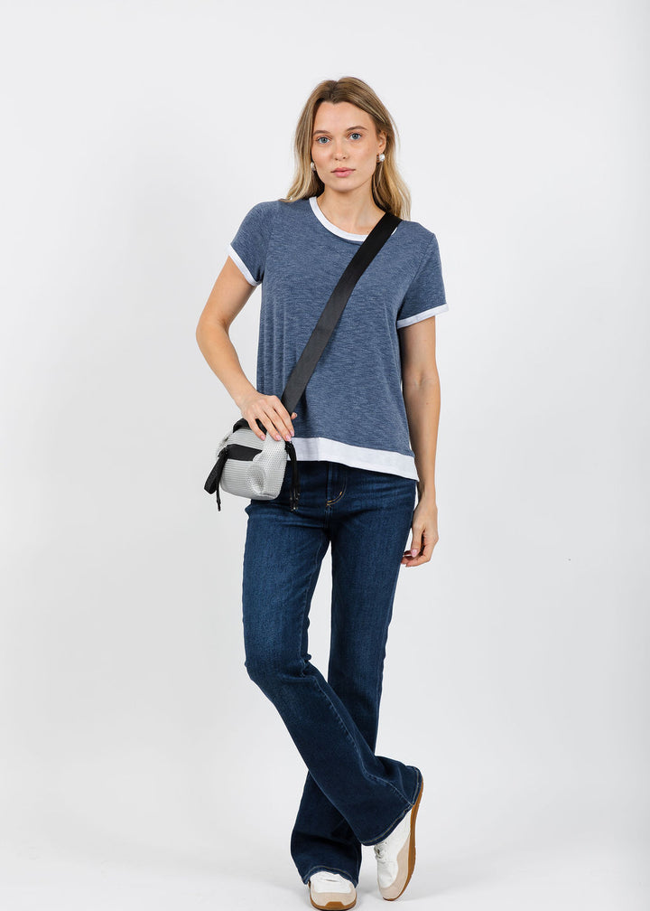 Nally & Millie Leah Layered Tee - Seaport available at Barbara Katz