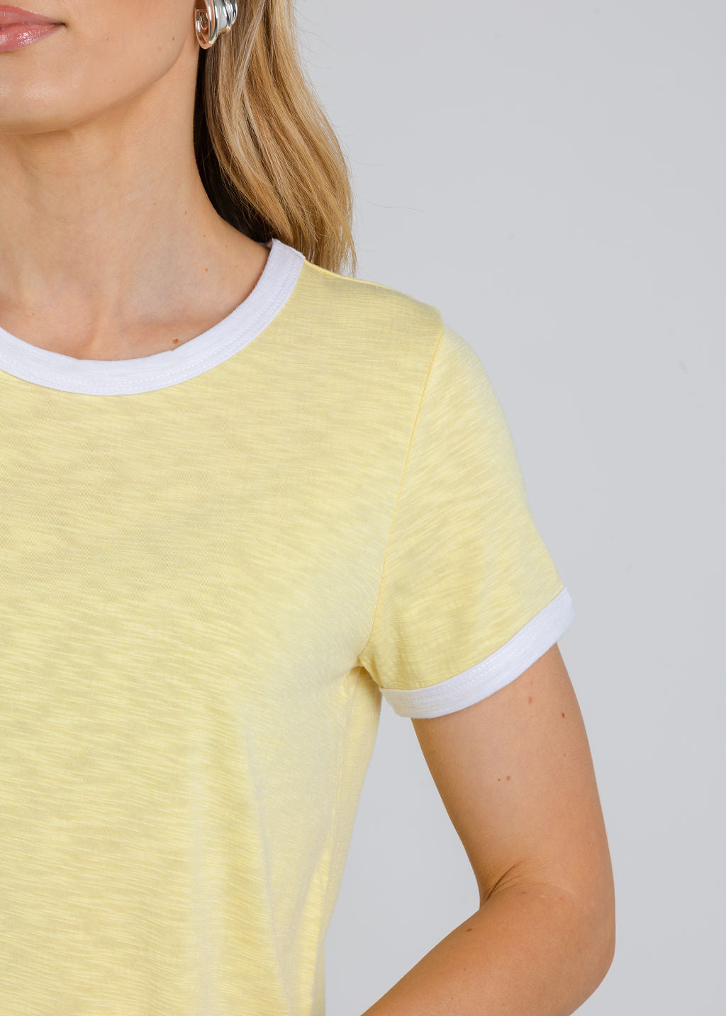 Nally & Millie Leah Layered Tee in Yellow available at Barbara Katz