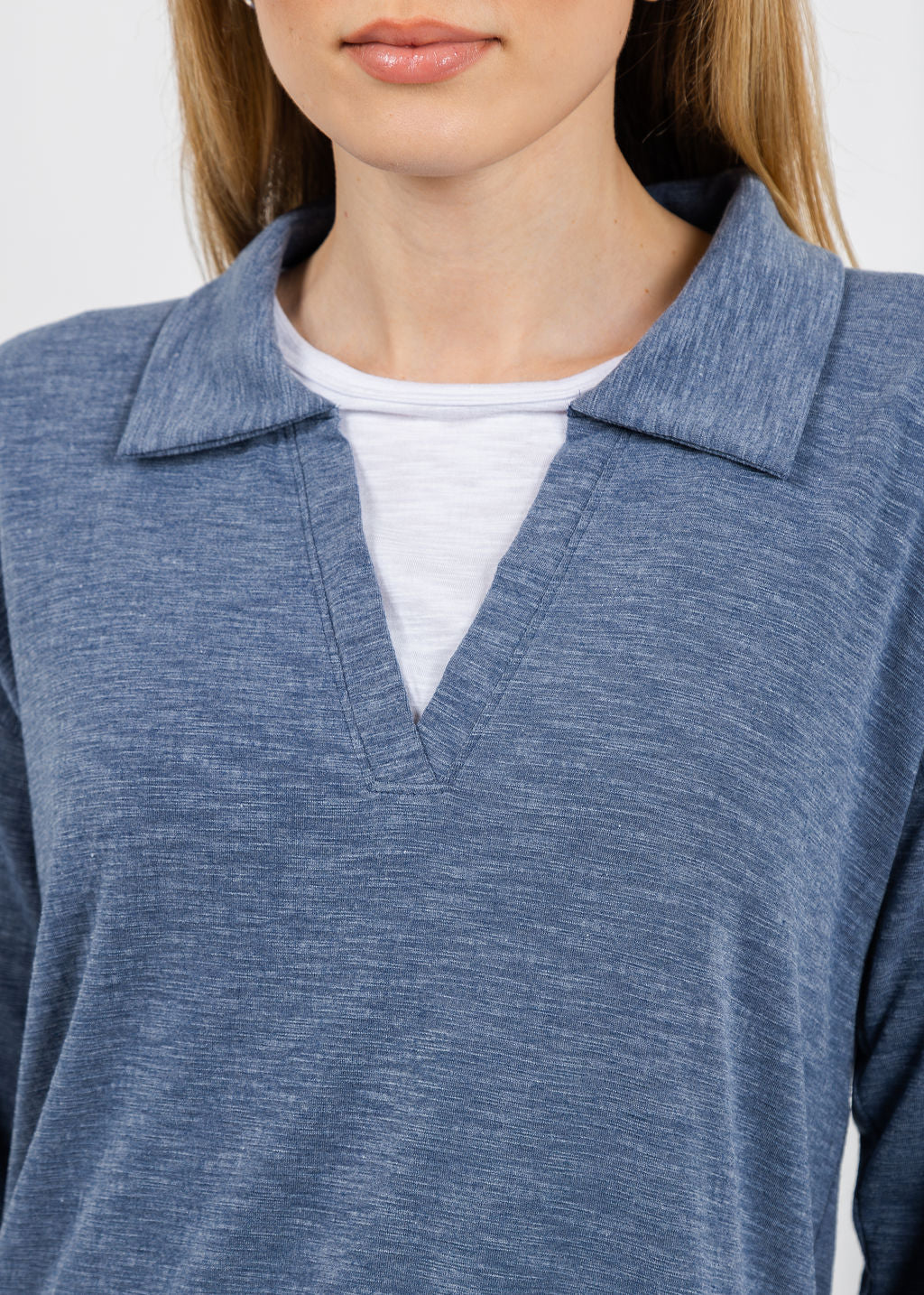 Nally & Millie Lily Layered Polo in Seaport available at Barbara Katz