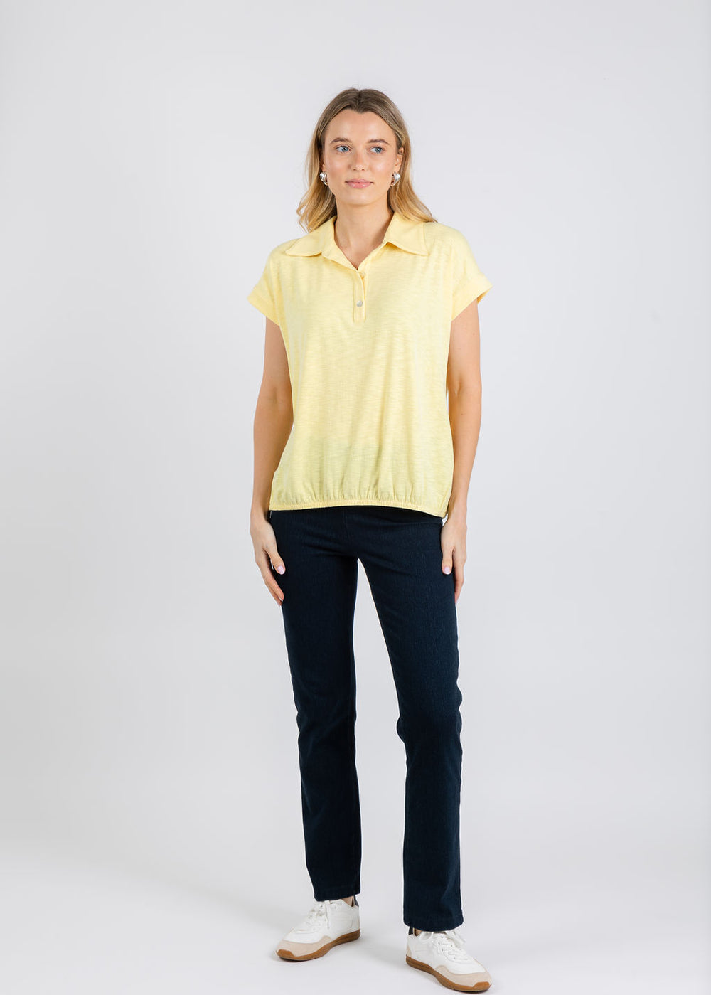 Nally & Millie Wrenley Polo in Yellow available at Barbara Katz