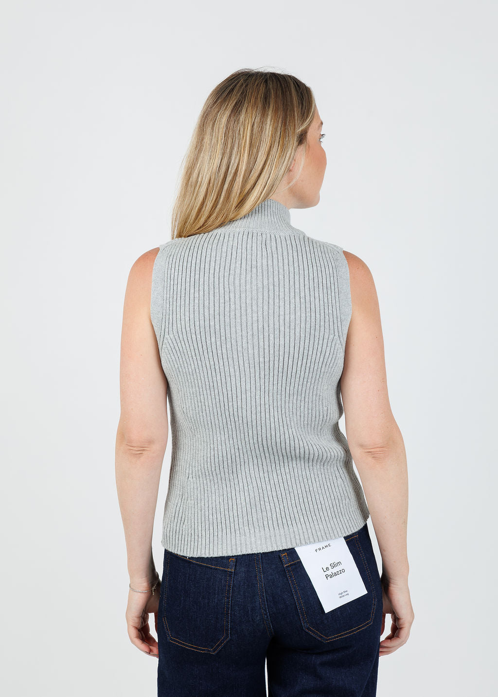 Nation Ira Sweater Vest in Heather Grey available at Barbara Katz