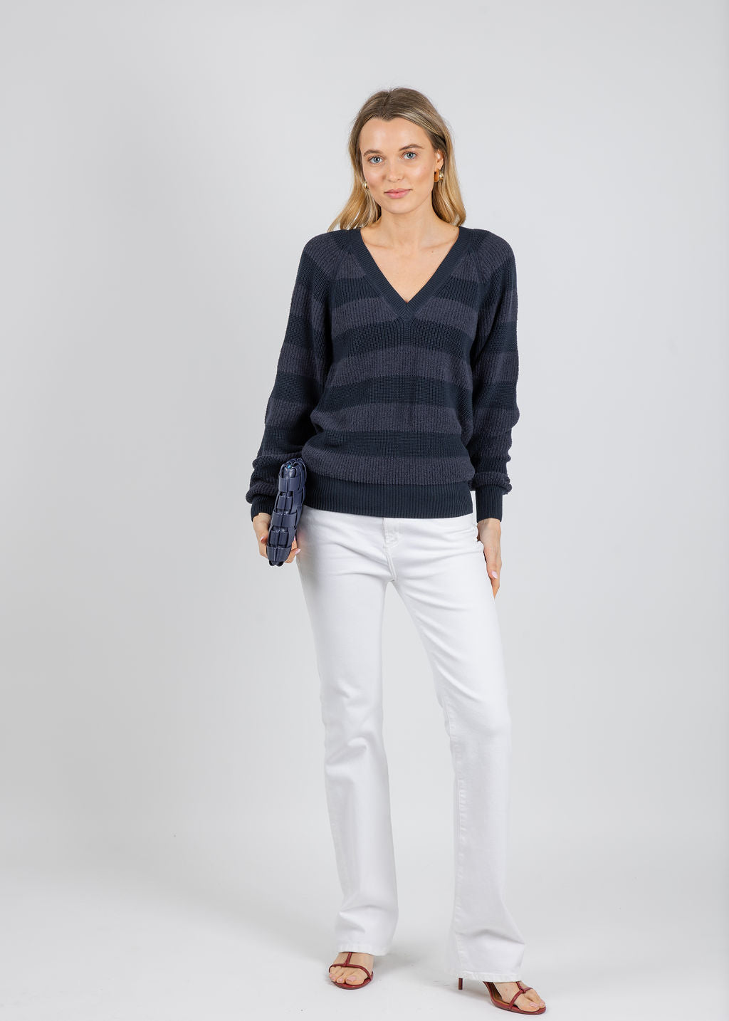 Nation Los Angeles Delaney Sweater in Night Sky available at Barbara Katz