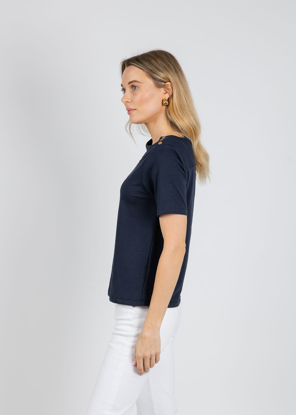 Nation Los Angeles Johnnie Tee in Night Sky available at Barbara Katz