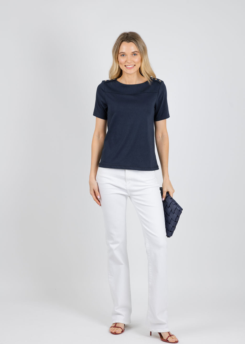 Nation Los Angeles Johnnie Tee in Night Sky available at Barbara Katz