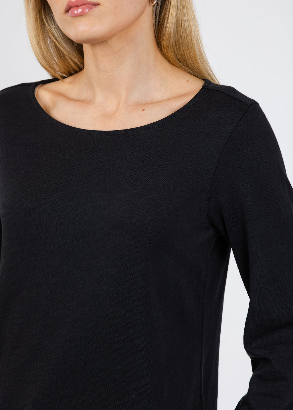 Nation Los Angeles Tavin Tie Back Top in Jet Black available at Barbara Katz