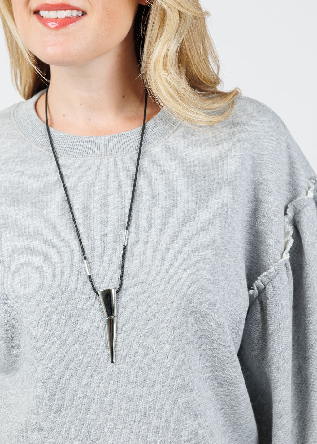 Nation Shane Sweatshirt in Heather Grey available at Barbara Katz