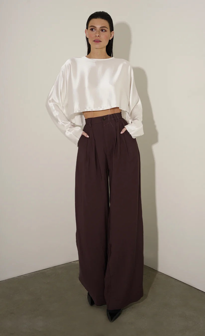 Nonchalant Fabi Pant - Chocolate