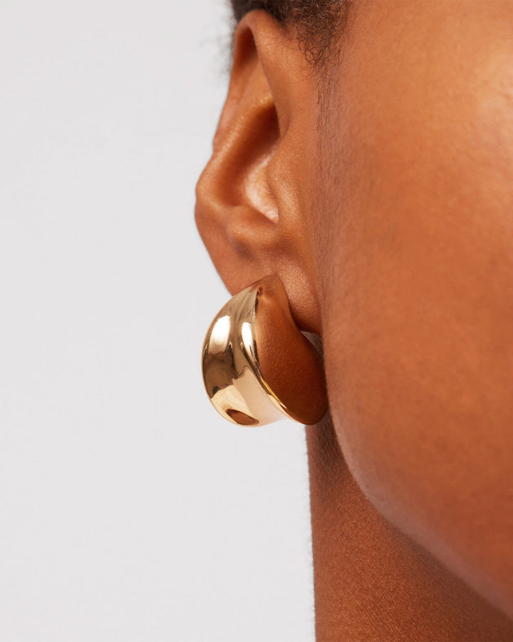 Jenny Bird Paige Puff Earrings in Gold available at Barbara Katz