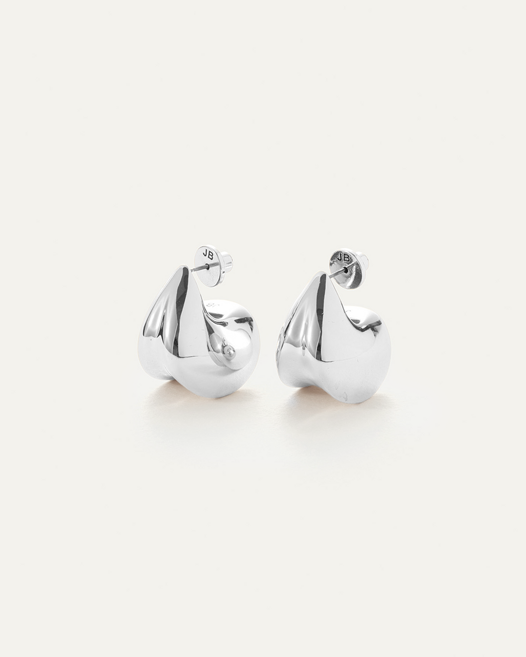Jenny Bird Paige Puff Earrings in Silver available at Barbara Katz
