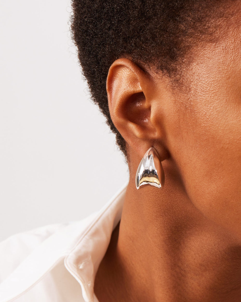 Jenny Bird Paige Puff Earrings in Silver available at Barbara Katz