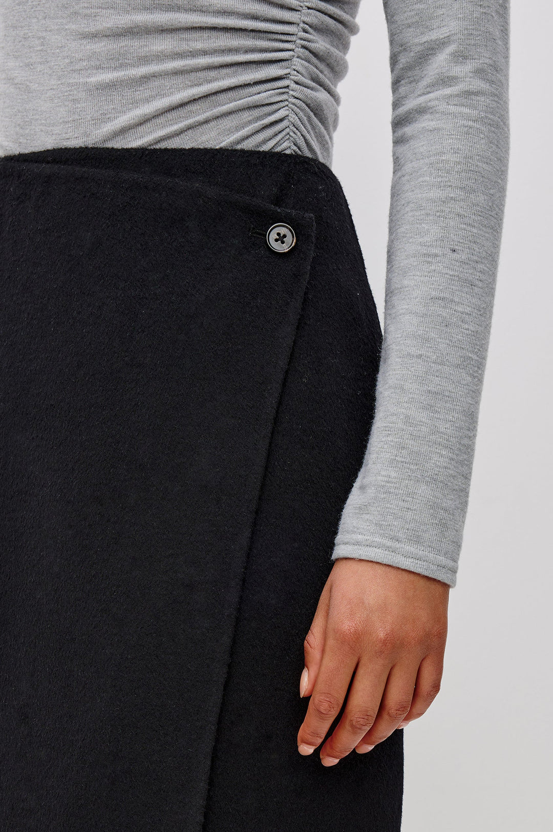 Rails Odette Fringe Skirt in Black available at Barbara Katz