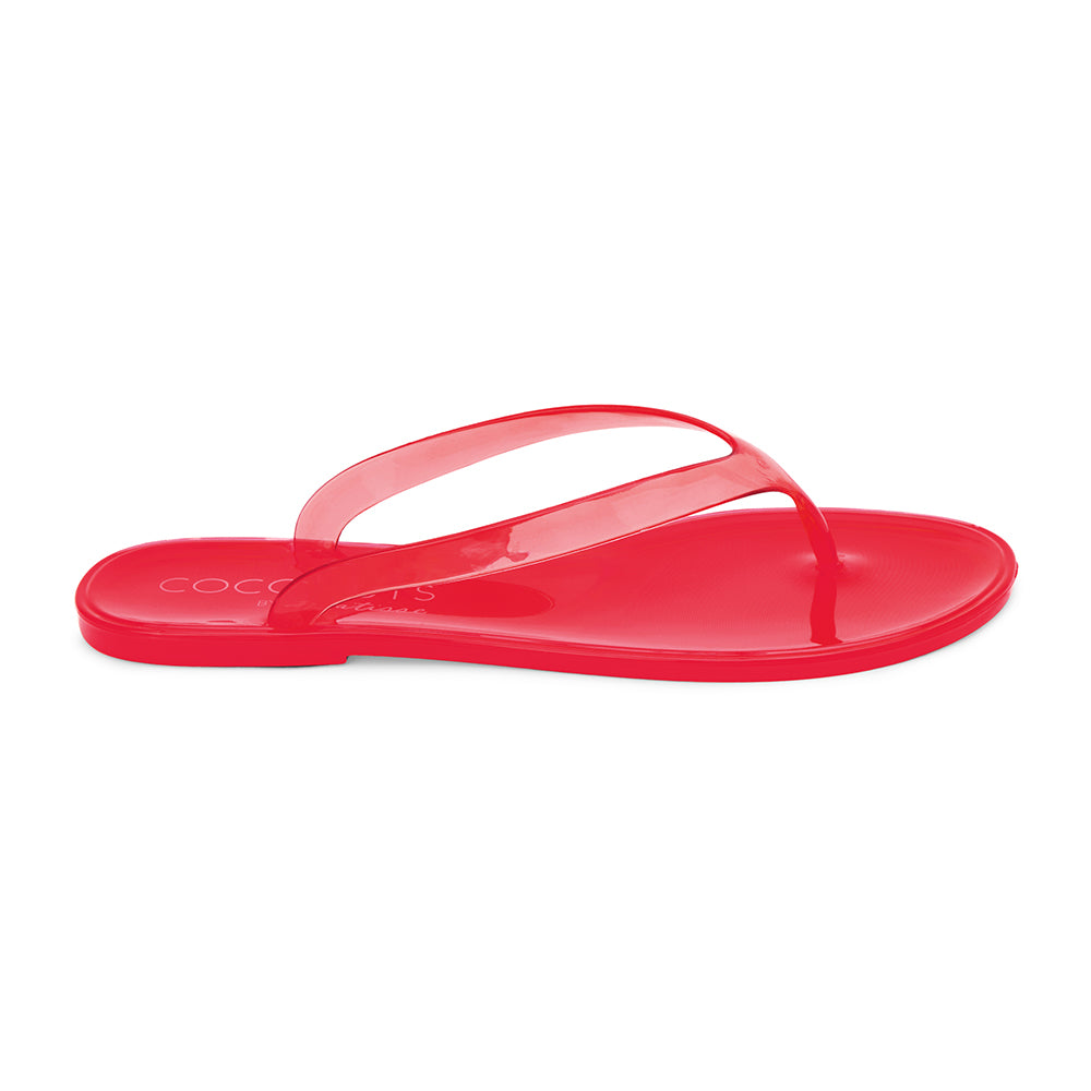 Matisse Olsen Jelly Flip Flop in Red available at Barbara Katz