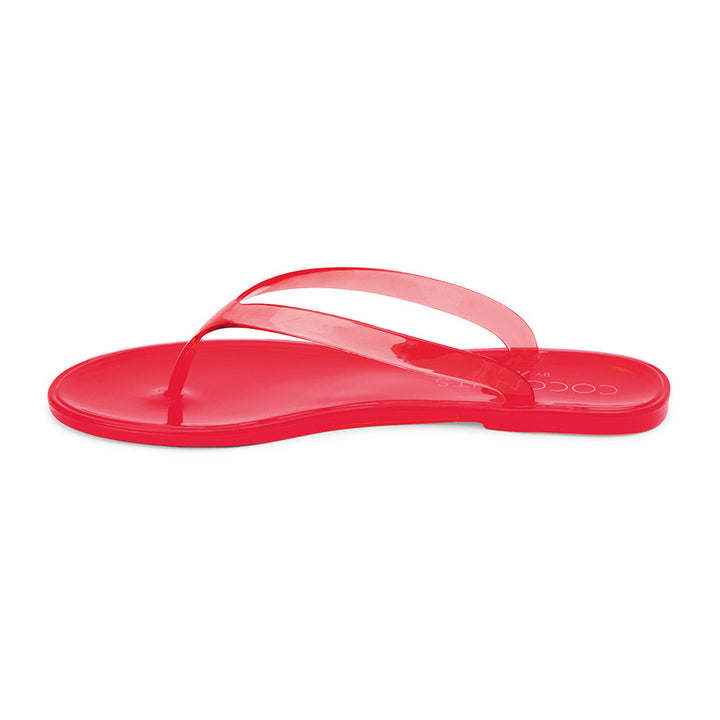 Matisse Olsen Jelly Flip Flop in Red available at Barbara Katz