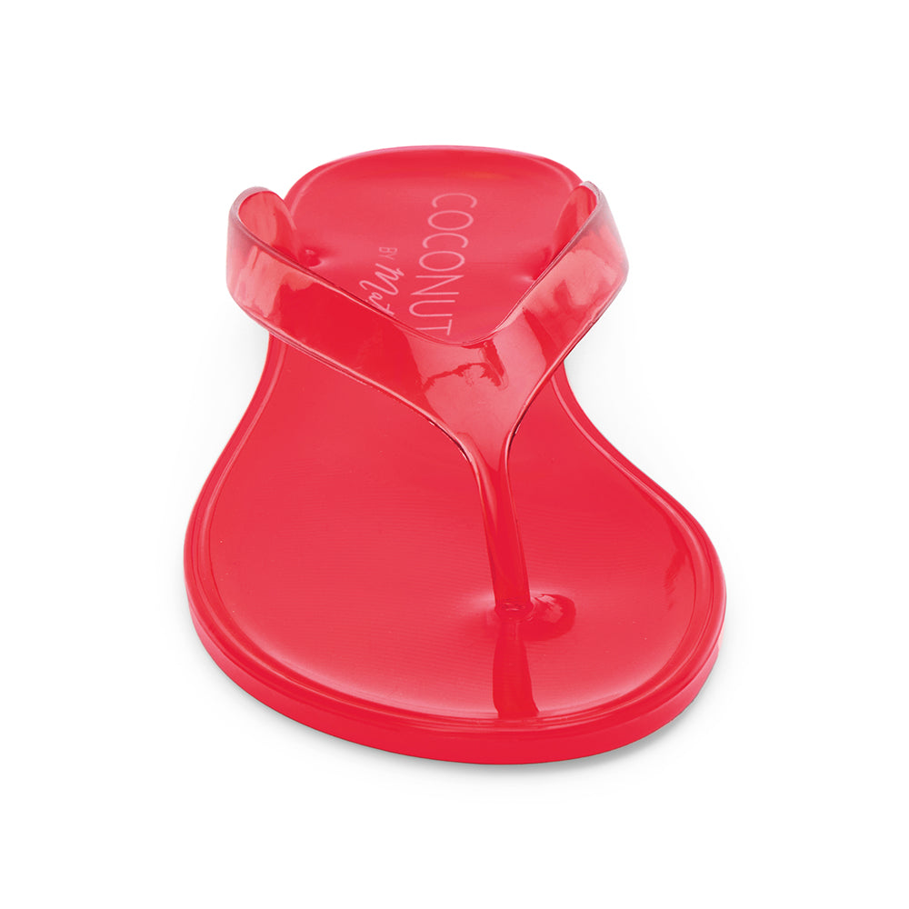 Matisse Olsen Jelly Flip Flop in Red available at Barbara Katz