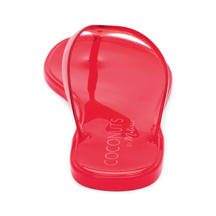 Matisse Olsen Jelly Flip Flop in Red available at Barbara Katz