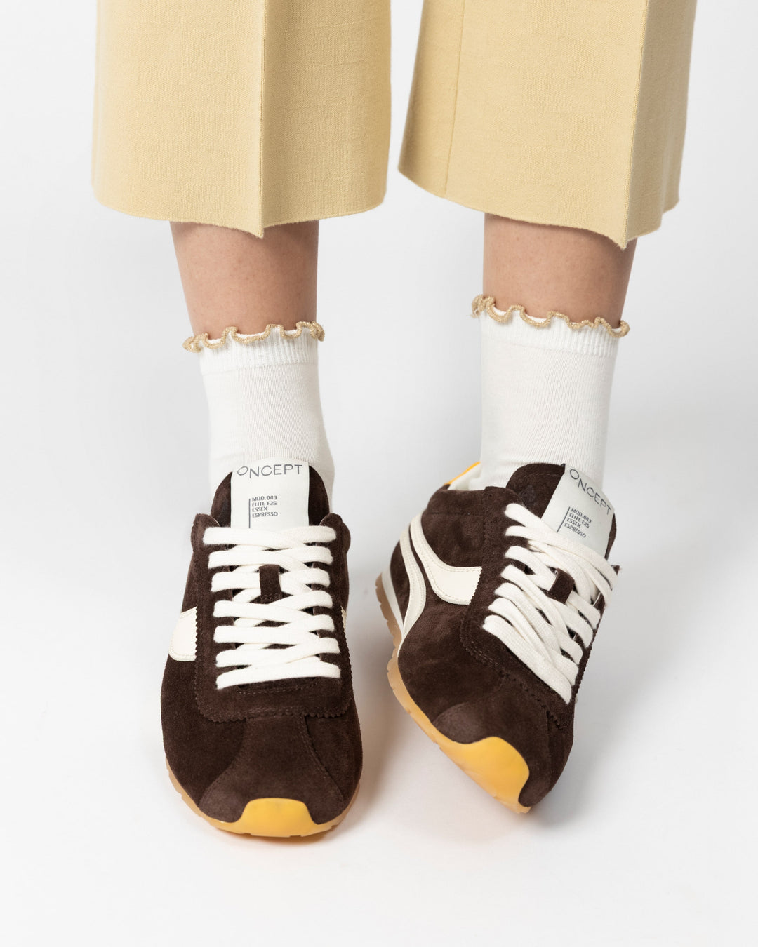 Oncept Essex Sneakers in Espresso available at Barbara Katz