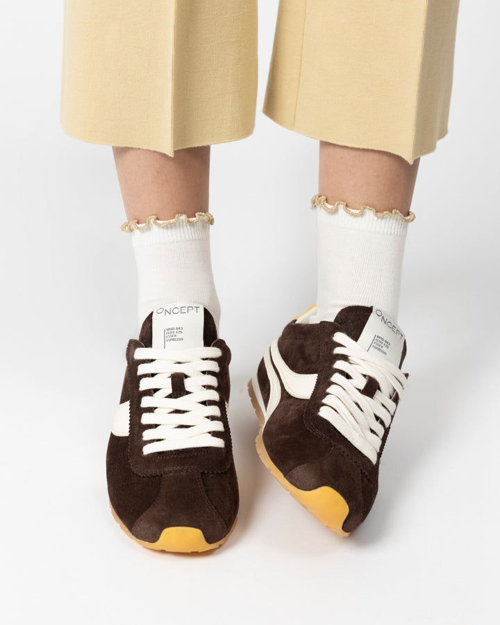 Oncept Essex Sneakers in Espresso available at Barbara Katz