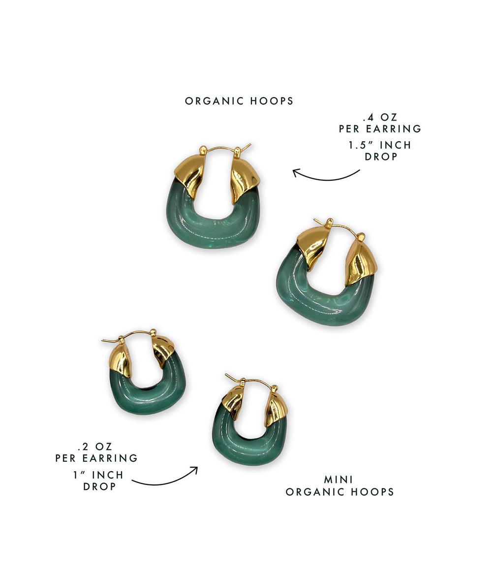 Lizzie Fortunato Mini Organic Hoops  available at Barbara Katz