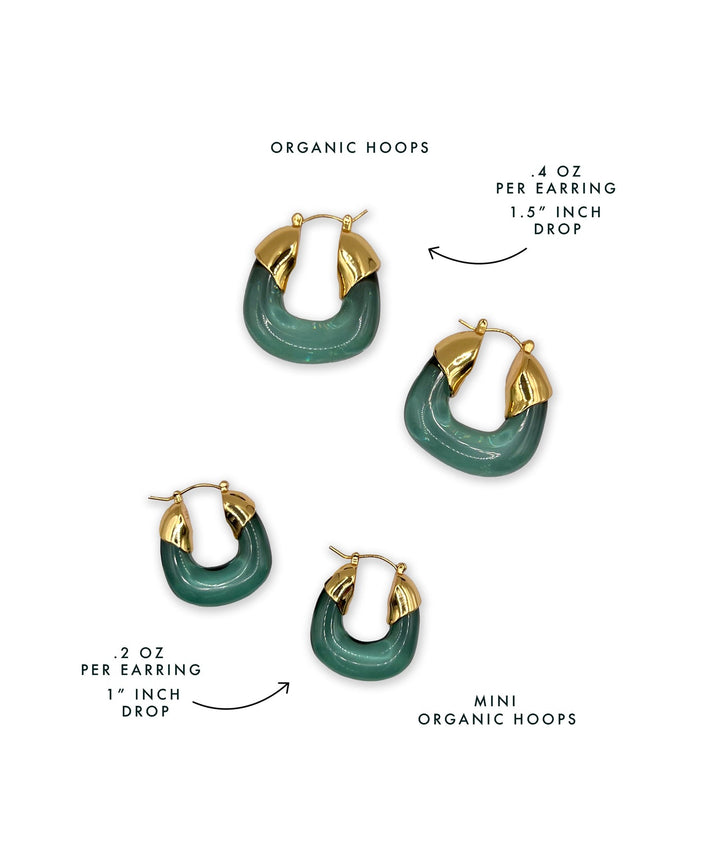 Lizzie Fortunato Mini Organic Hoops  available at Barbara Katz