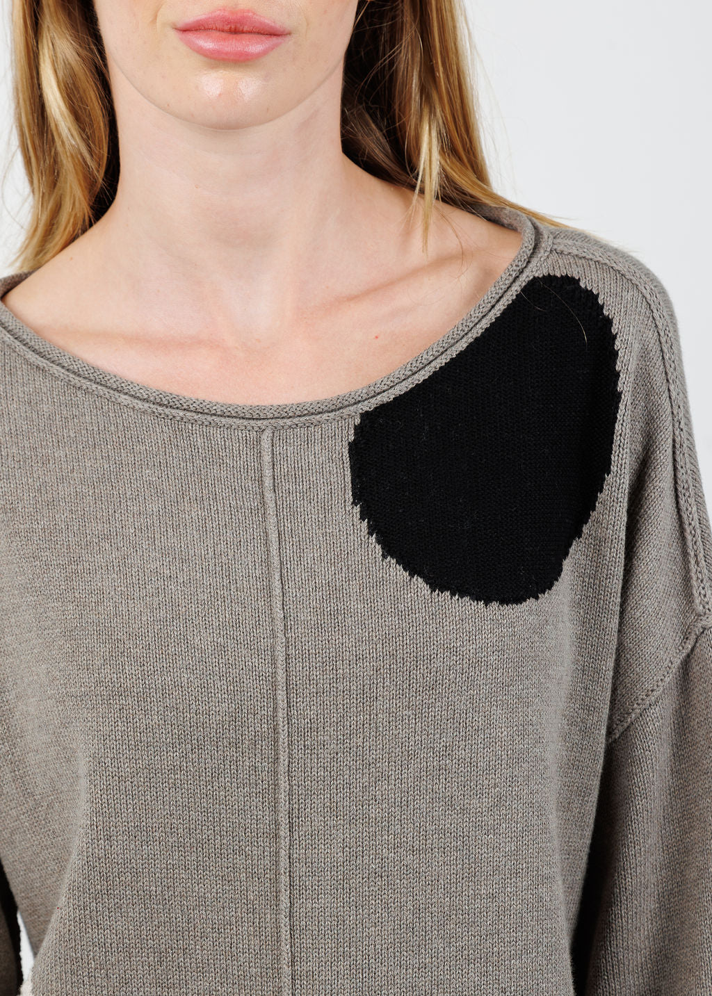 Olivia by Habitat Circle Back Pullover Sweater in Rockridge available at Barbara Katz