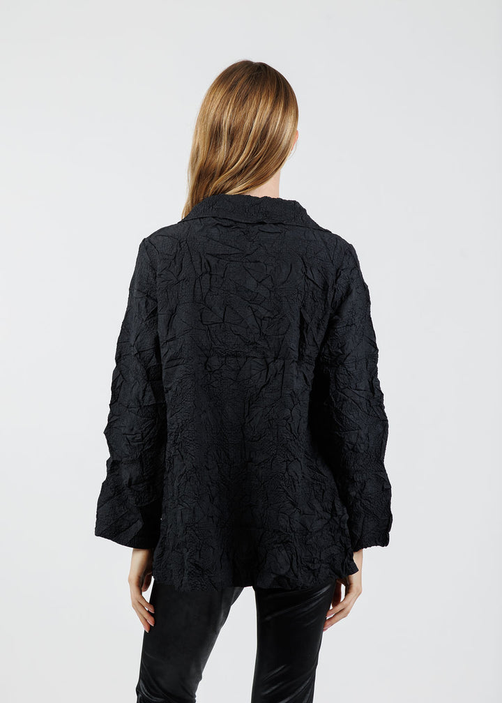 Olivia by Habitat Barcelona Button Down Shirt in Black available at Barbara Katz