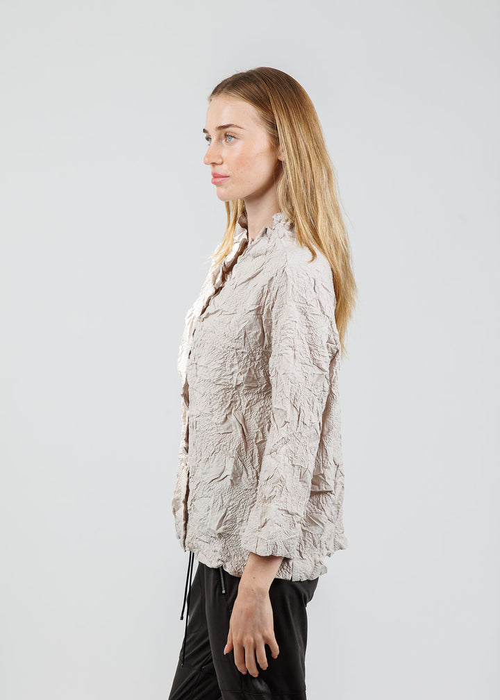 Olivia by Habitat Cinched Pocket Top in Cloud available at Barbara Katz