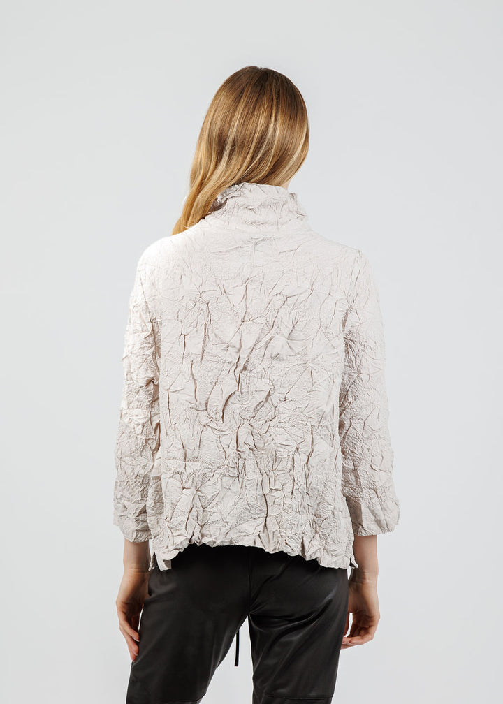 Olivia by Habitat Cinched Pocket Top in Cloud available at Barbara Katz