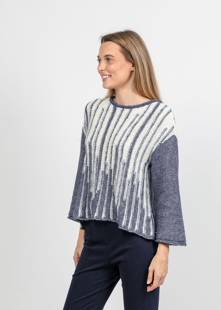Olivia by Habitat Cloud Nine Pullover Sweater in Denim available at Barbara Katz