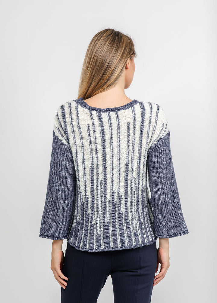 Olivia by Habitat Cloud Nine Pullover Sweater in Denim available at Barbara Katz