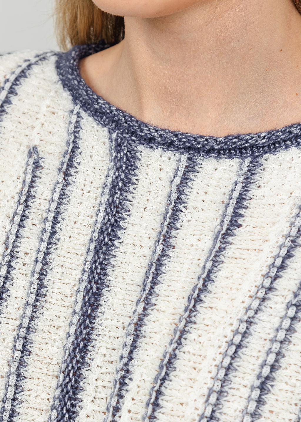 Olivia by Habitat Cloud Nine Pullover Sweater in Denim available at Barbara Katz
