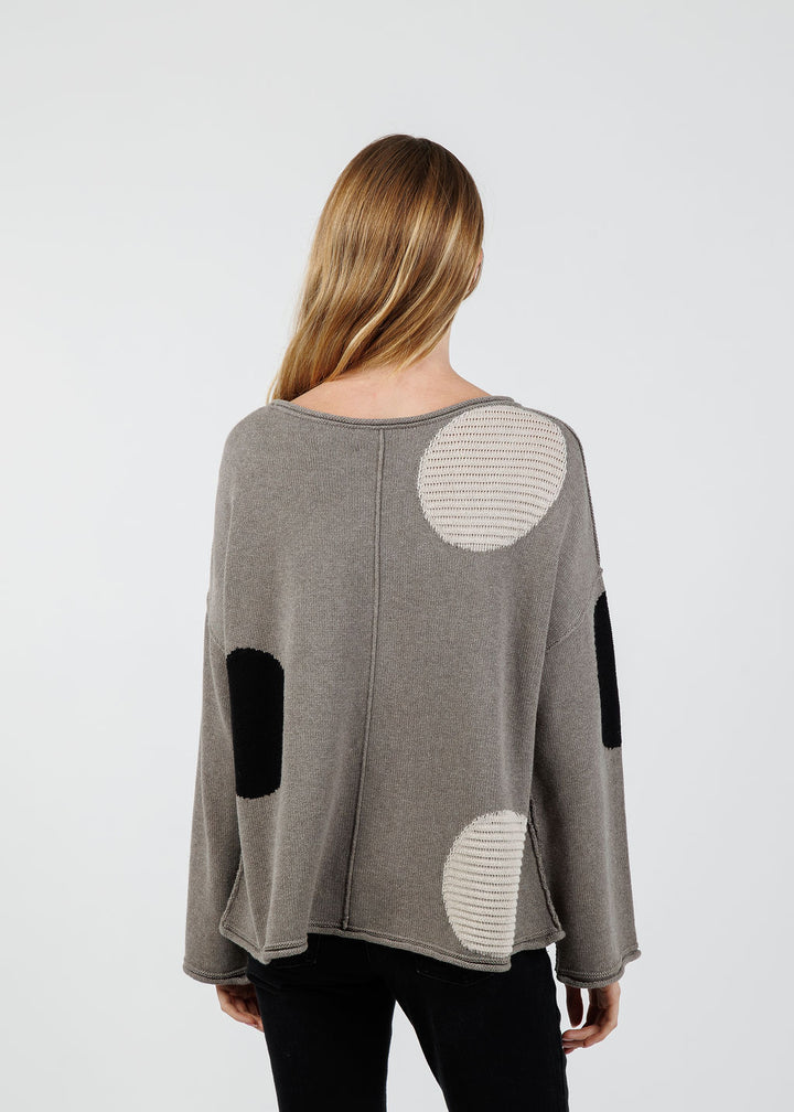 Olivia by Habitat Circle Back Pullover Sweater in Rockridge available at Barbara Katz