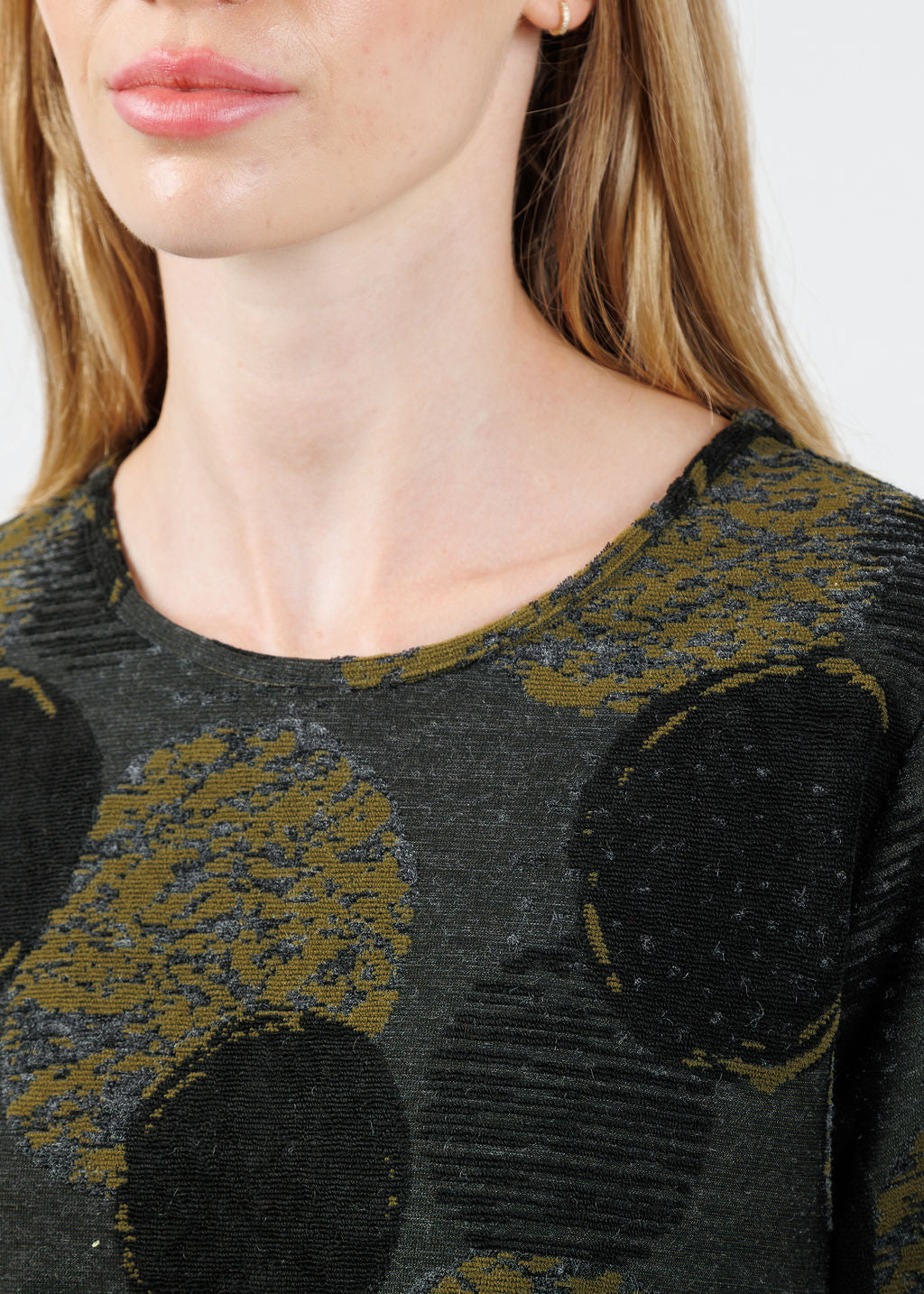 Olivia by Habitat Easy Dot Spotlight Knit Jet Setter Top in Nutria available at Barbara Katz