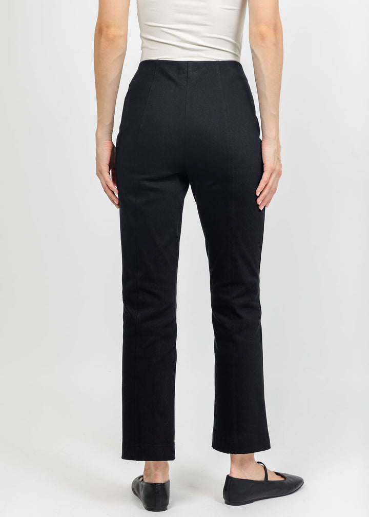 Olivia by Habitat Knit Denim Kick Flare Pant in Black available at Barbara Katz