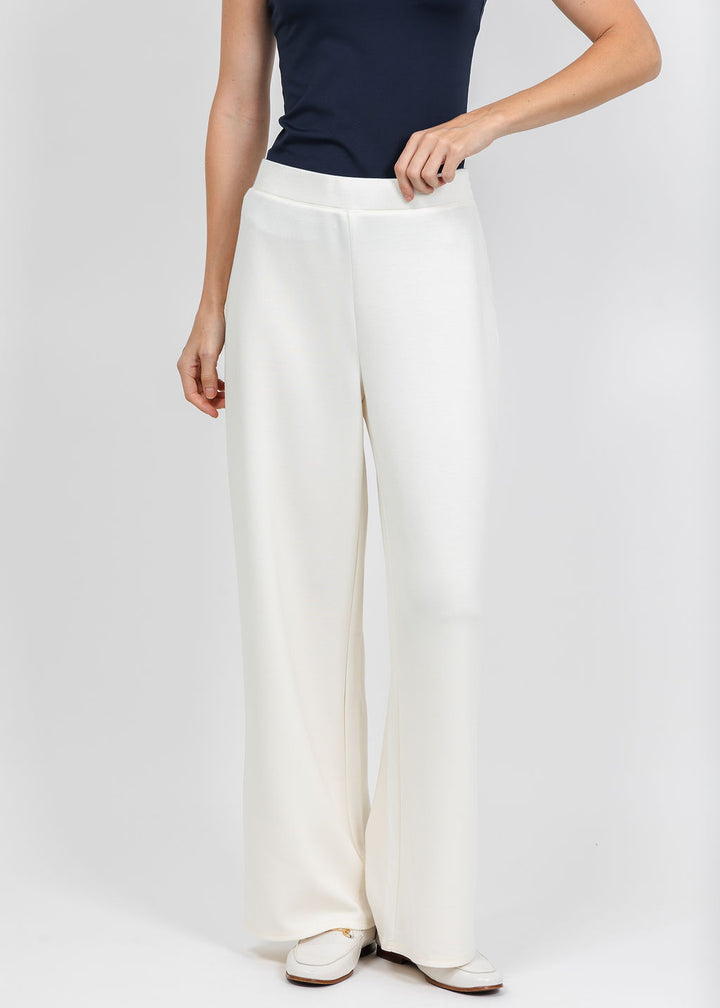 Olivia by Habitat Knit Trek Pant in Ivory available at Barbara Katz