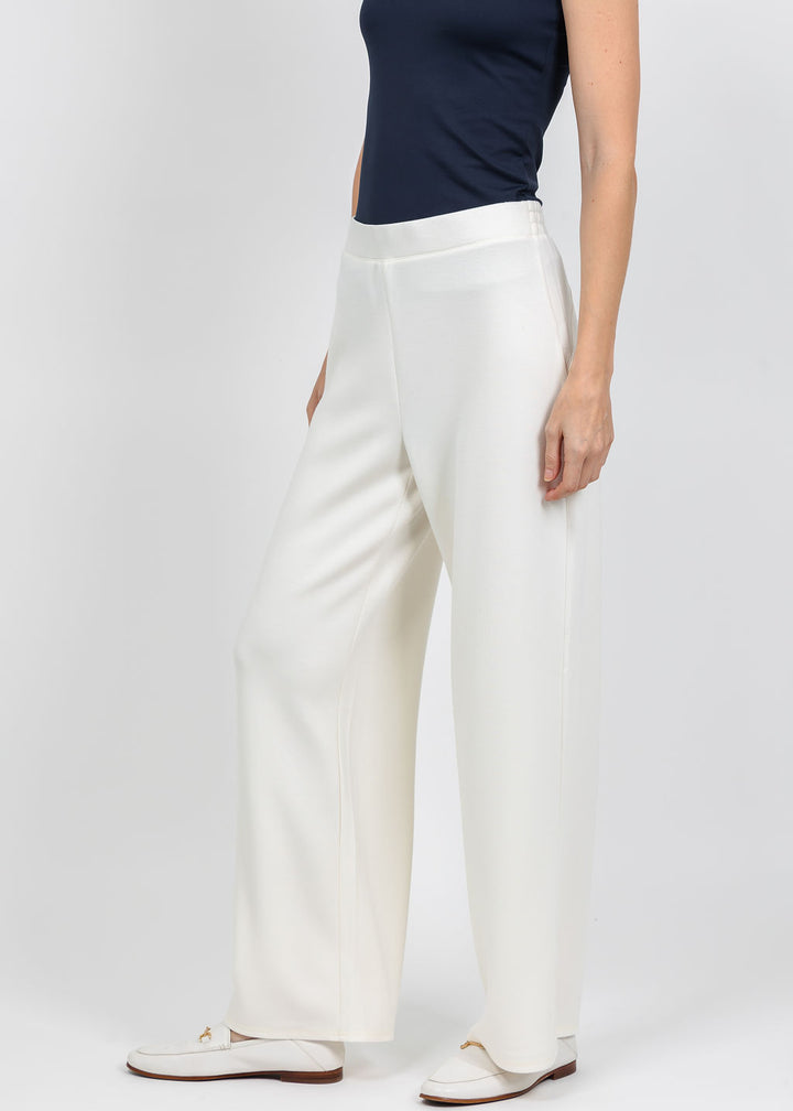 Olivia by Habitat Knit Trek Pant in Ivory available at Barbara Katz