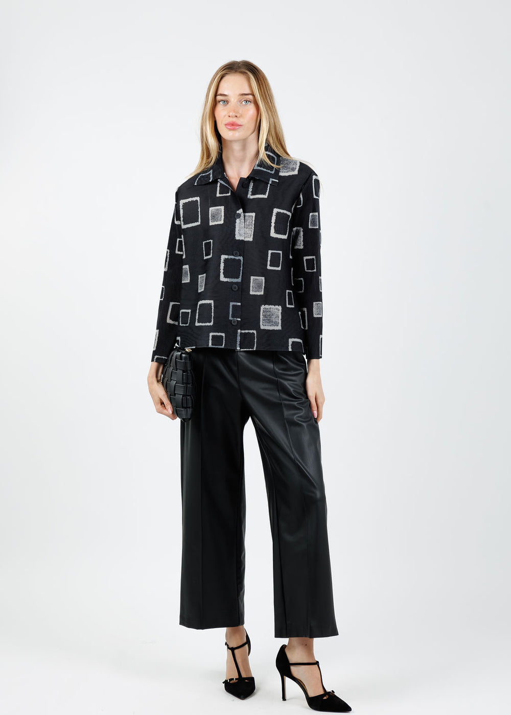 Olivia by Habitat Parisian Pleat Night Out Jacket in Black available at Barbara Katz