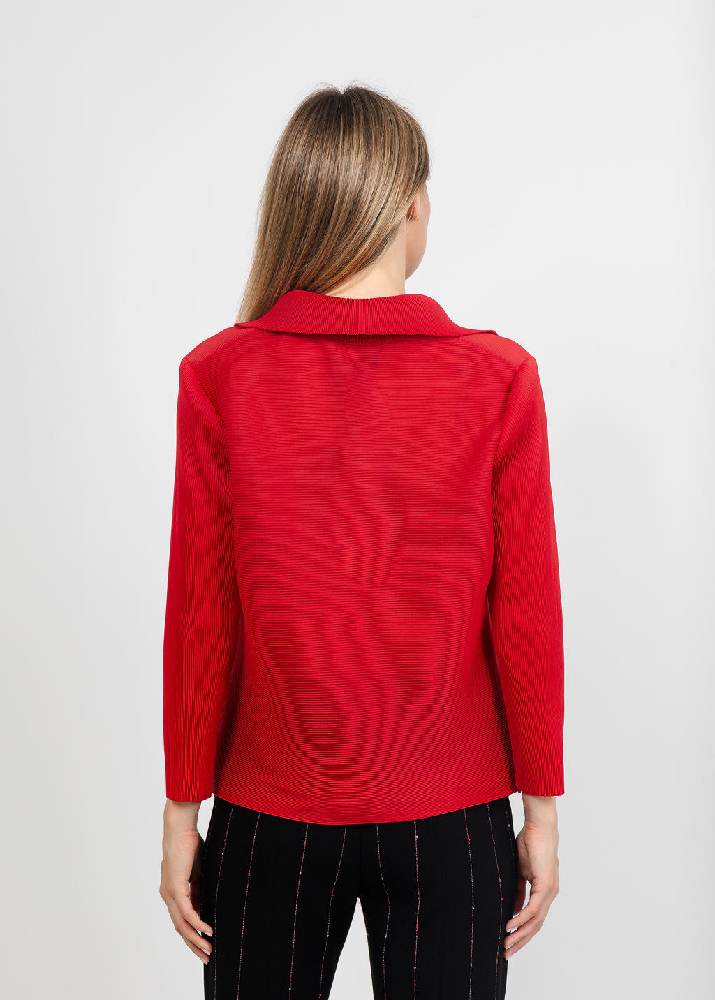 Olivia by Habitat Parisian Pleats Night Out Jacket in Roma available at Barbara Katz
