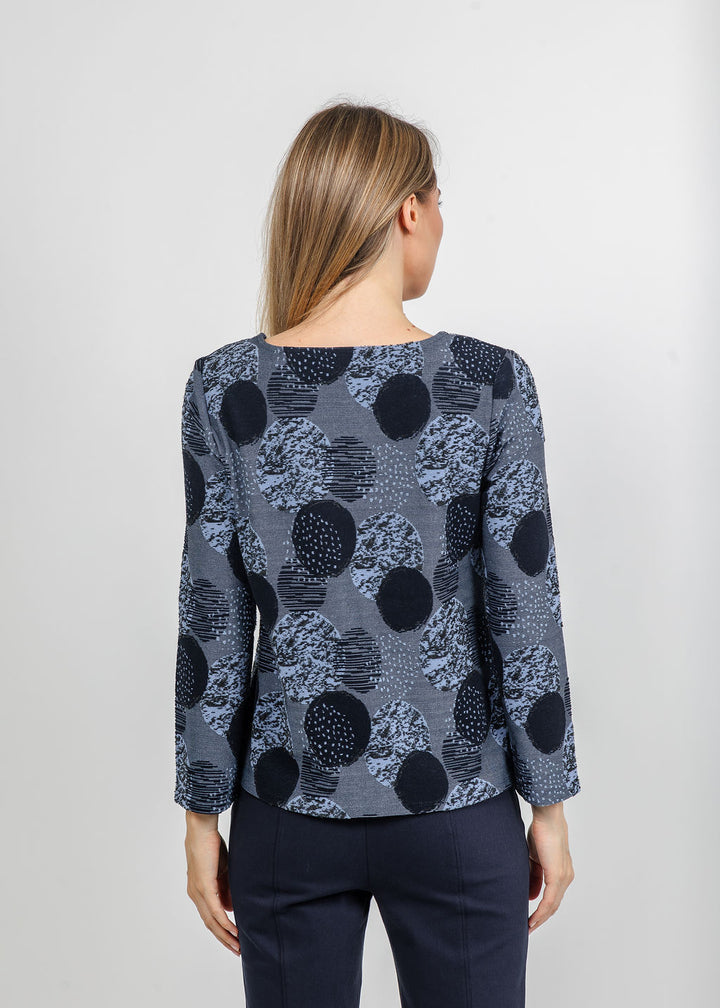 Olivia by Habitat Spotlight Modern Tee in Navy available at Barbara Katz