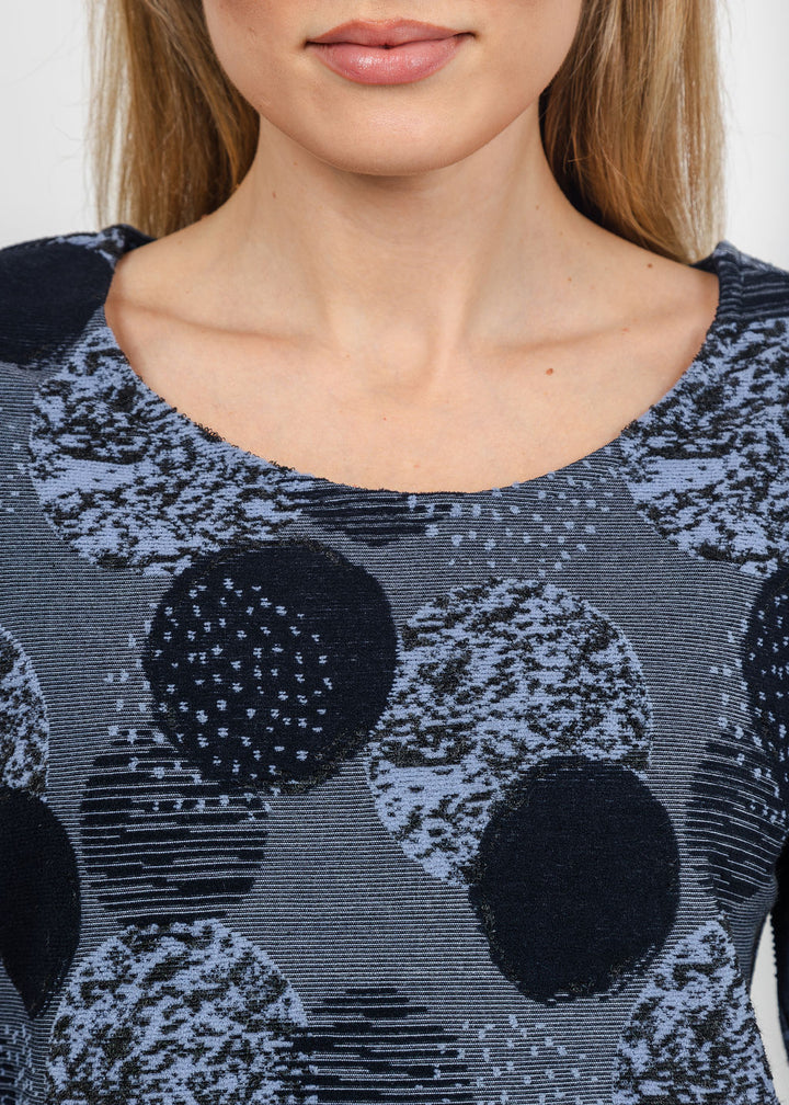 Olivia by Habitat Spotlight Modern Tee in Navy available at Barbara Katz