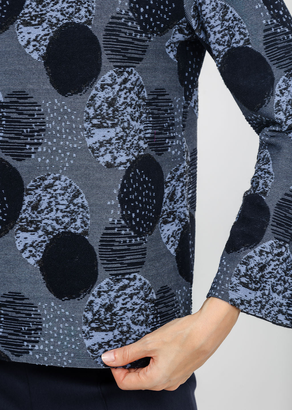 Olivia by Habitat Spotlight Modern Tee in Navy available at Barbara Katz
