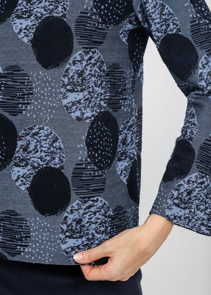 Olivia by Habitat Spotlight Modern Tee in Navy available at Barbara Katz