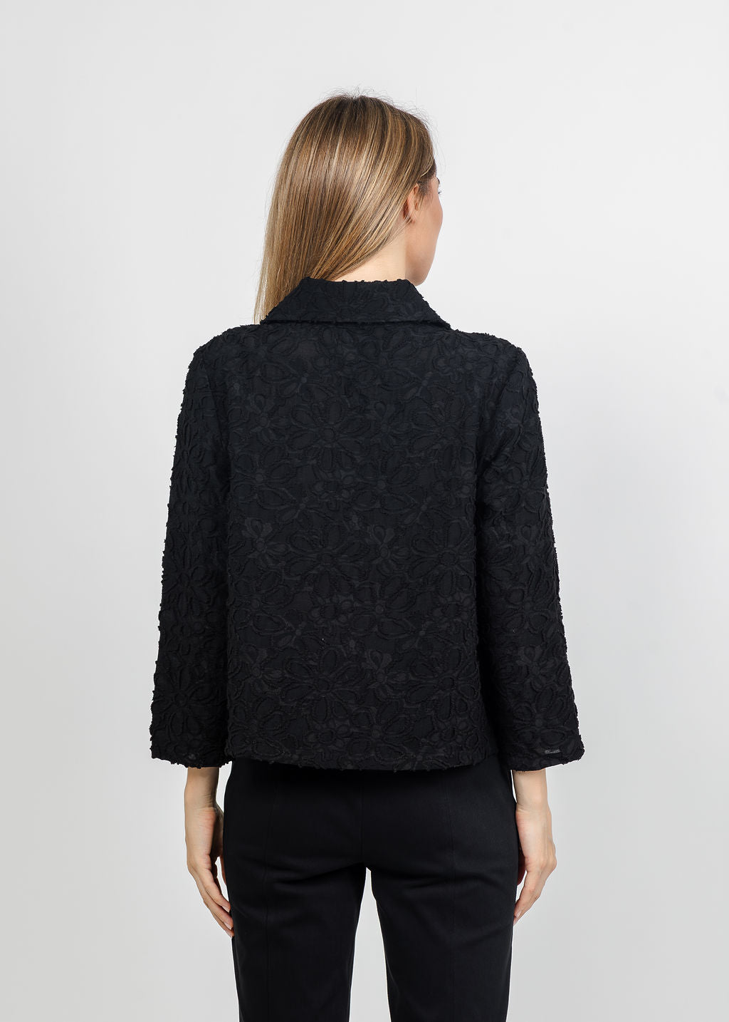 Olivia by Habitat Urban Petal Jacket in Black available at Barbara Katz