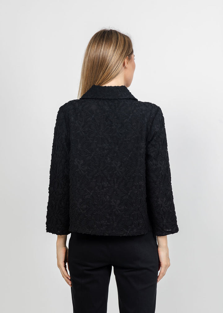 Olivia by Habitat Urban Petal Jacket in Black available at Barbara Katz