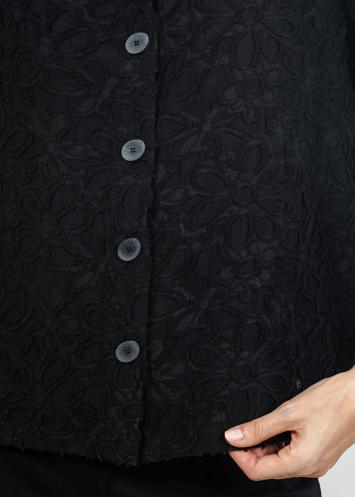 Olivia by Habitat Urban Petal Jacket in Black available at Barbara Katz