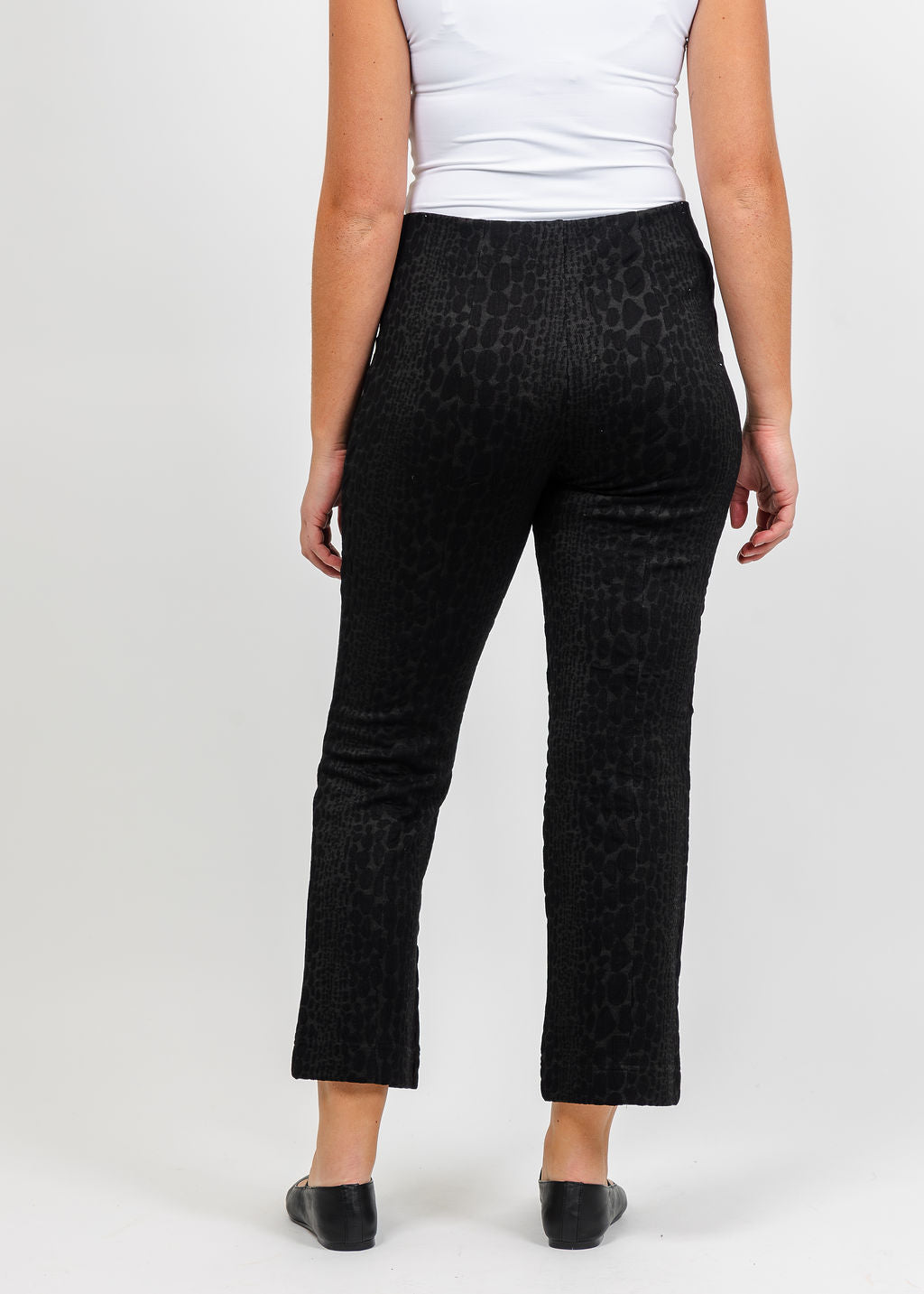 Olivia by Habitat Wild at Heart Kick Flare Pant in Black available at Barbara Katz
