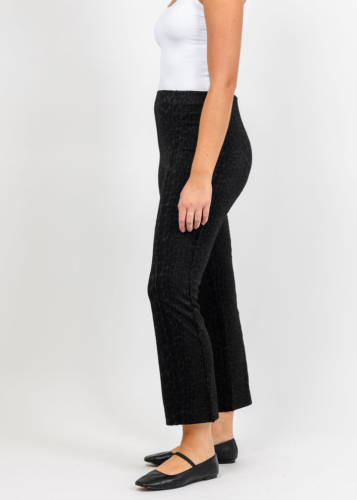 Olivia by Habitat Wild at Heart Kick Flare Pant in Black available at Barbara Katz