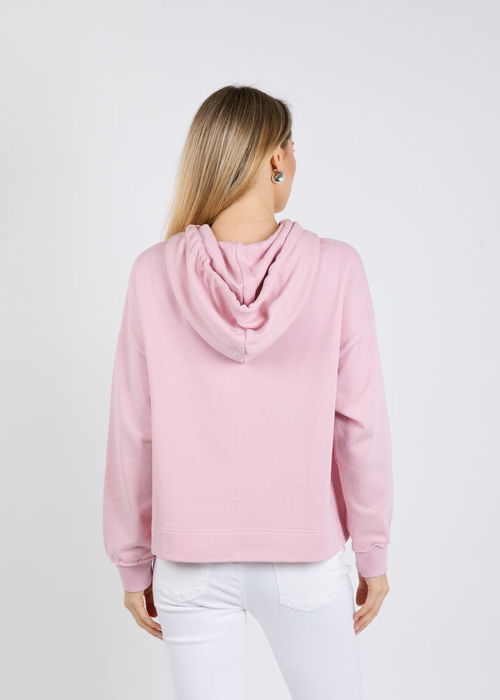 Oui Heart Sweatshirt in Bleached Mauve available at Barbara Katz